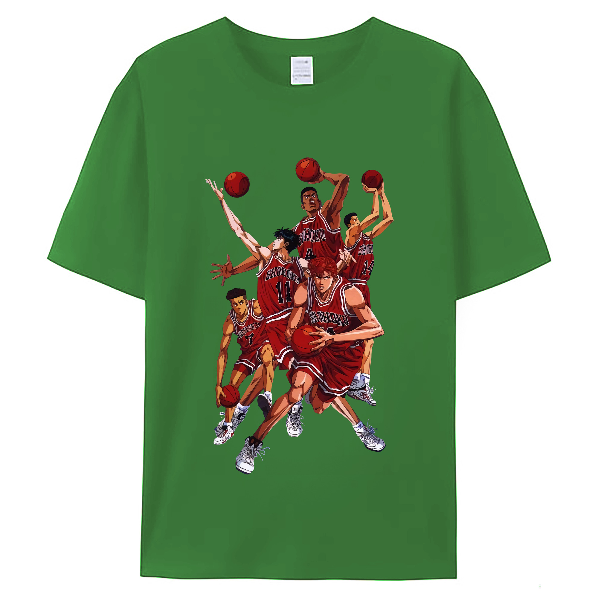 （画像用） SLAM DUNK／スラムダンク レディースカジュアルプリントTシャツ（綿100％）